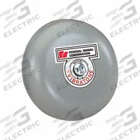 FEDERAL SIGNAL Gong Bell: Bell Sound, Indoor/Outdoor, A4, 4 in dia. Key specifications — Brand: FEDERAL SIGNAL; Color: Gray.