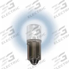 APPROVED VENDOR Compact LED Bulb: LED, Miniature Bayonet (BA9s), (T) Tubular, T3-1/4, 12V DC, White (MPN LM1012MB-W). Key specifications — Light Color: White; Trade Number: 53, 57, 182, 293, 756, 1445, 1488, 1815, 1816, 1889, 1891, 1893, 1895; Voltage: 12V DC; Brand: APPROVED VENDOR; Bulb Shape: T3-1/4.
