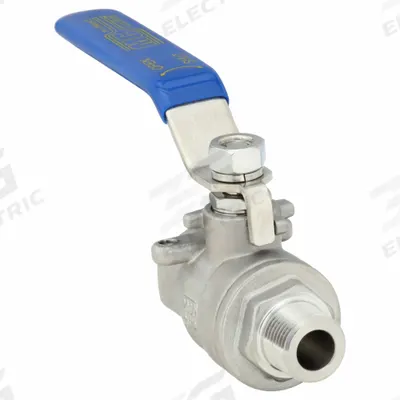 APPROVED VENDOR Manual Two-Way Ball Valve: 3/8 in, 316 Stainless Steel, Straight Valve Body - Stainless Steel Ball Valves