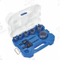 LENOX Hole Saw Kit: 8 Pieces, 1 7/8 in Max. Cutting Dp, Bi-Metal, 3 Teeth per Inch (MPN LXAH3PSET6). Key specifications — attr1098178: 3; attr1098172: LENOX.