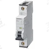 SIEMENS IEC Supplementary Protector: 1.6 A Amps, 5kA at 230/400V AC, Screw Clamp, 5SY6, 230/400V AC (MPN 5SY61157). Key specifications — Brand: SIEMENS; Terminal Connection: Screw Clamp; DC Voltage Rating: Not Rated; Max. AIR Rating: 5kA at 230/400V AC; Series: 5SY6; AC Voltage Rating: 230/400V AC; Curve Type: C.