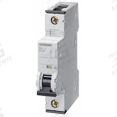Siemens Supplementary Protector: 1.6 A Amps, 5kA at 230/400V AC, Screw Clamp, 5SY6 - C-Curve, 1-Pole UL1077 DIN Rail-Mount Supplementary Protectors