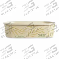 WORLD CENTRIC Carry-Out Food Container: Tan, Base Container, 1 Compartments, Rectangular, 300 PK (MPN CT-NT-16). Key specifications — Color: Tan; Microwave Safe: No; Material: Fiber; Shape: Rectangular; Brand: WORLD CENTRIC.
