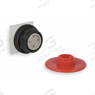 SCHNEIDER Mushroom Head Push Button: Red, 30 mm Mounting Size, Non-Metallic - Mushroom-Head Push-Button Operators