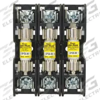 BUSSMANN Fuse Block: Open Block Design, 3 Pole, 600 V AC, Pressure Plate/Quick Connect (MPN BCM603-3PQ). Key specifications — Brand: BUSSMANN.