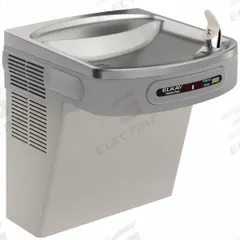 ELKAY Drinking Fountain: On-Wall, 19 13/16 in Ht, Sensor, 8 gph @ 50°F, Gray, Vinyl Clad Steel (MPN LZO8L). Key specifications — Housing Color: Gray; Brand: ELKAY; Housing Material: Vinyl Clad Steel; Housing Finish: Vinyl Clad; Chilling Capacity: 8 gph @ 50°F.