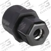 PARKER Compression Fitting Adapter: 1/4 in OD x 1/8 in Pipe Size, Compression x FNPTF, Polypropylene (MPN P4FC2). Key specifications — Standards: FDA Approved; Brand: PARKER.