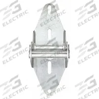 AMERICAN GARAGE DOOR SUPPLY Garage Door Hinge: Steel, 7 1/4 in Leaf Ht, 2 13/16 in Leaf Wd, 2 PK (MPN H411). Key specifications — Hinge Number: #4; Brand: AMERICAN GARAGE DOOR SUPPLY; Corner Type: Rounded.