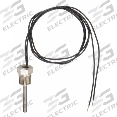 Honeywell Immersion Temperature Probe: -76°F to 257°F /-60°C to 125°C, ±0.2°C - Threaded RTDs with Lead Wires