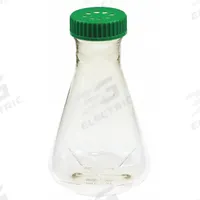 APPROVED VENDOR Erlenmeyer Flask: Erlenmeyer, Polycarbonate, 2.2 L, 74.39 fl oz, Sterile (MPN 229850). Key specifications — attr1370443: +/-2.00%; attr1370476: APPROVED VENDOR; attr1370481: Yes; attr1370482: Yes.