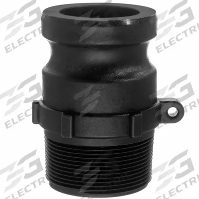 USA INDUSTRIALS Polypropylene Cam and Groove Fittings: 1 1/2 in Coupling Size, 1 1/2 in Hose Fitting Size - Type F Polypropylene Cam & Groove Fittings