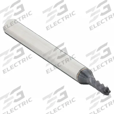 OSG Ball End Mill: Carbide, TiAlN Coated, 4 Flute, 1 mm Mill Dia, 3 mm LOC - Carbide Ball End Mills for Stainless Steel & Super Alloys