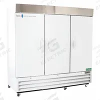 AMERICAN BIOTECH SUPPLY Lab Refrigerator: 72 cu ft, Upright, 1°C to 10°C, 34 in Overall Dp, 3 Doors (MPN ABT-HC-SLS-72). Key specifications — Door Opening Style: Right; Color: White; Alarm Type: Temperature; Manufacturer Part Number: ABT-HC-SLS-72; Brand: AMERICAN BIOTECH SUPPLY; Product Type: Lab Refrigerator; Door Type: Swing Solid; Refrigerant Type: R-290.