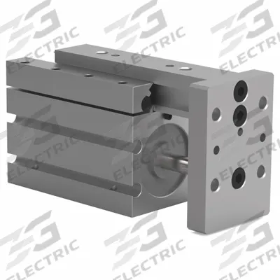 DE-STA-CO Mini Power Slide: 25 mm Stroke Lg, 19.1 mm Bore Dia, Mfr Part # MPS-2M-2 - Pneumatic Linear Ball Rail Slides