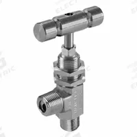 HAM-LET Plumbing Needle Valves: Angle Valve Body, 316 Stainless Steel, Integral Bonnet, MNPT x MNPT (MPN H-380U-SS-N-R-1/4-M-A). Key specifications — For Media: Liquid; Standards: ISO 2006(E); Brand: HAM-LET; Valve Series: H300U; Stem Type: Regulating; Connection Gender - Side 2: Male; Connection Gender - Side 1: Male; Connection Type - Side 1: NPT.