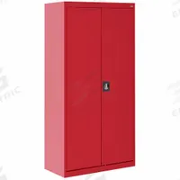 SANDUSKY Shelf Cabinet: 36 in x 18 in x 72 in, Recessed Handle & Keyed, 22 ga Panel Thick, Frame (MPN EA4R361872-01). Key specifications — Cabinet Color: Red; Method of Construction: Welded; Base Type: Frame; Assembled: Assembled; Mobility: Stationary; Adjustable Shelves: Adjustable; Cabinet Finish: Powder Coated; Door Handle Type: Recessed.