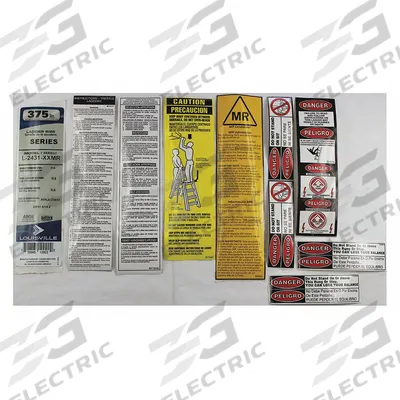 LOUISVILLE Label Kit: For 15G135/36Y494, For L-2431-06MR/L-2431-08MR - Material Handling Parts