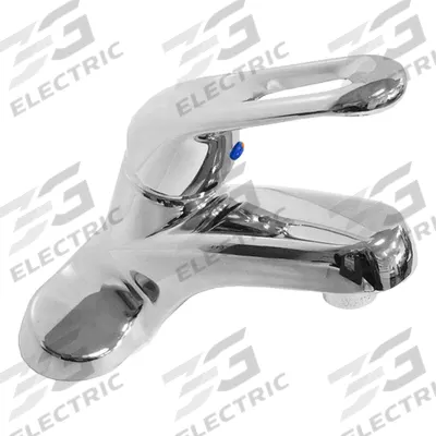 DOMINION FAUCETS Low Arc Bathroom Faucet: Silver, Die Cast Zinc, Chrome Finish - Centerset Handle Bathroom Faucets