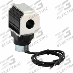 PARKER Cartridge Valve Coil: 3.12 in Overall Lg, 1.43 in Overall Wd, 1.97 in Overall Ht, 115V AC (MPN CAP115C). Key specifications — attr1224951: Double Lead with Conduit Connector; attr1012059: CAP115C; attr1011635: PARKER; attr1018526: Glass Filled Rynite.