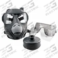 AVON PROTECTION SYSTEMS Gas Mask Kit: PC50 Enforcer, Polyurethane, 6 Suspension Points, M Mask Size (MPN 70501-628-2). Key specifications — attr185031: Polyurethane; attr185033: Yes; attr185034: M; attr185030: Chloroacetophenone (CN)/Chlorobenzylidene Malononitrile (CS) Riot Agent Canister; attr185044: Canisters; attr185065: Threaded; attr226376: PC50 Enforcer; attr193605: AVON PROTECTION SYSTEMS.