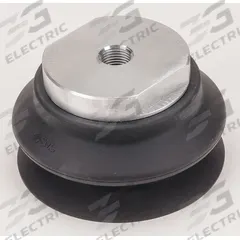 SMC Vacuum Pad Assembly: Bellows, M16x1.50, 100 mm Pad Dia, Fluoro Rubber, Black with Green Mark (MPN ZPT100HBF-B16). Key specifications — attr1019101: ZPT100HBF-B16; attr1019103: SMC; attr1019107: 60A.