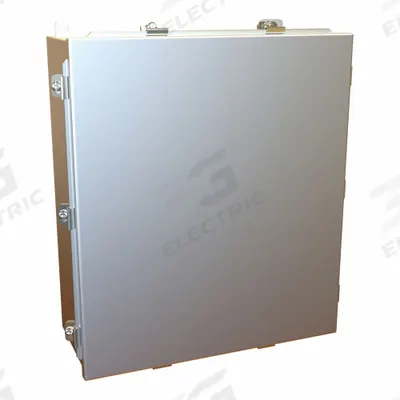 HAMMOND Enclosure: Aluminum, 16 in x 14 in x 6 in, NEMA 12/13/4/4X, w/Panel, Solid Cover - Aluminum Enclosures