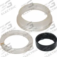 CHICAGO FAUCETS Spout Packing Assembly: Spout Ring, Plastic/Rubber, Black/White, 11/16 in Overall Ht (MPN WWG1-104KJKABNF). Key specifications — Product Type: Spout Ring; Body Material: Plastic; Color/Finish: Black/White; Brand: CHICAGO FAUCETS.