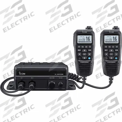 ICOM Marine Two-Way Radio: VHF, Analog, DSC, 25 W, 70 Channels, Alphanumeric - Vehicle-Mounted Marine Radios