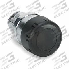 SCHNEIDER Mushroom Head Push Button: Black, 22 mm Mounting Size, Metallic, Maintained (MPN ZB4BS42). Key specifications — Brand: SCHNEIDER; Action: Maintained; Legend: Emergency Stop; Series: XB4; Push Button Material Type: Metallic.