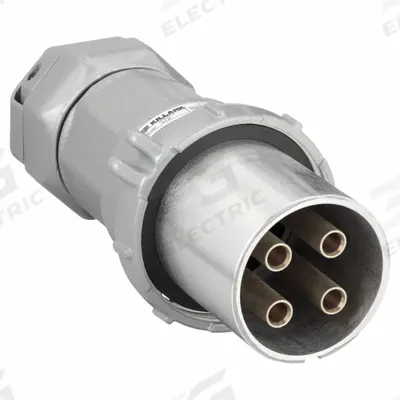 HUBBELL Pin and Sleeve Plug: Gray, 250V DC/600V AC, Three Phase, 200 A, 4 Pole - Hazardous Location Plugs
