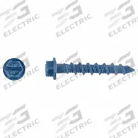 TAPCON Concrete Anchor Screw: 1 1/4 in Overall Lg, 3/16 in Dia, Steel, External Hex, Hex, 100 PK (MPN 3139407). Key specifications — Material Grade/Class: Low; Removable: Removable; System of Measurement: Inch; Tip Type: Self-Threading; Brand: TAPCON; Screw Anchor Type: Concrete Screw Anchor.