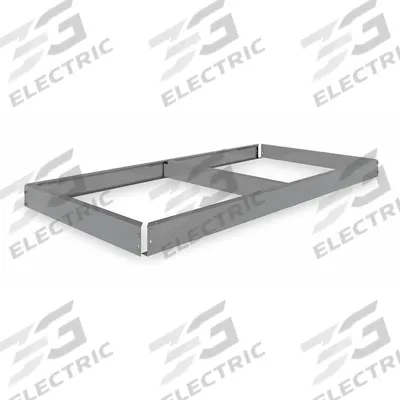 TENNSCO Shelf: 48 in x 24 in, 2,500 lb Load Capacity, Gray - Open Deck Shelf Kits for Boltless Shelving