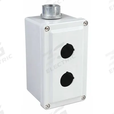 SCHNEIDER ELECTRIC Push Button Enclosure: 30mm, 2 Holes, Non-Metallic - Enclosures for 30mm Operators