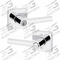 KWIKSET Door Lever Lockset: Office Lever Locksets, Chrome, ADA Compliant (MPN 740MIL-SQT-26-SMT-6AL-RCS). Key specifications — attr1024149: Not Ligature-Resistant; attr1011488: KWIKSET; attr1011524: No Message; attr1011506: Rose; attr1011485: Yes; attr1059461: Bright Chromium-Plated : Zinc.