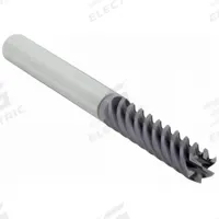 WIDIA HANITA Square End Mill: Carbide, TiAlN Coated, 6 Flute, 1/4" Mill Dia, 1-1/8" LOC, 3" OAL (MPN TR4S1707002)
