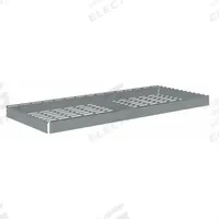 TENNSCO Shelf: 72 in x 18 in, 1,750 lb Load Capacity, Steel, 5 ga Decking, Gray, Shelf (MPN ZLES-7218W). Key specifications — Decking Material: Steel; Includes: (4) Beams; Decking Finish: Zinc Plated; Shelf Configuration: Single Straight; Color: Gray; Frame Material: Steel; Brand: TENNSCO; Frame Finish: Zinc Plated.