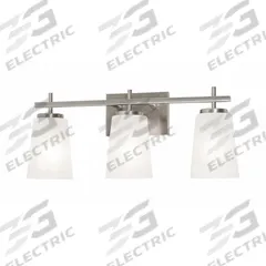 Joanna 22" Vanity: Satin Nickel, 60 W, 120V AC, Dimmable, 23 1/4 in Lg, 6 in Wd, 9 1/2 in Ht (MPN JNNV2209MBSN). Key specifications — Mounting Location: Wall; For Bulb Type: ST19; Brand: AFX INC.; Voltage: 120V AC; Housing Finish/Housing Color (Broad): Satin Nickel.