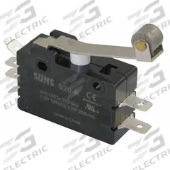APPROVED VENDOR Snap Action Switch: Hinge Roller Lever Actuator, 2NO/2NC, Quick Connect (MPN 5JEH8). Key specifications — AC Contact Rating: 20 A @ 240 V; Electrical Connection: Quick Connect; Brand: APPROVED VENDOR.