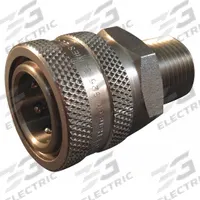HANSEN Hydraulic Quick Connect Hose Coupling: 1/2 in, 303 Stainless Steel, 75.71 lpm Max. Flow Rate (MPN LL4S25). Key specifications — attr297111: 303 Stainless Steel; attr297114: 1/2"-14; attr303815: HANSEN.