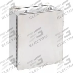 WIEGMANN Enclosure: 304 Stainless Steel, 16 in x 14 in x 6 in, NEMA 12/13/4/4X, Solid Cover, Hinged (MPN BN4161406CHSS). Key specifications — Brand: WIEGMANN; Closure Method: Clamps; Enclosure Material: 304 Stainless Steel; Knockouts: Not Included.
