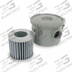 SOLBERG Vacuum Filter: 5 micron Rating, 99% Efficiency, 7 5/16 in Outside Dia, 6 1/2 in Overall Ht (MPN CSL-849-125HC). Key specifications — attr101190: CSL-849-125HC; attr101197: 6JD21; attr101198: VFD3S; attr101207: Carbon Steel; attr101193: SOLBERG.