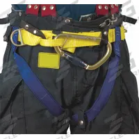 GEMTOR Rescue Harness: II, Nylon, 30 in Waist Size (Min), 44 in Waist Size (Max) (MPN 541NYCR-0A). Key specifications — Brand: GEMTOR; Standards: NFPA 1893; Hardware Material: Steel; Webbing Materials: Nylon; Back D-Ring: No; Class: II; Color: Blue; Front D-Ring: No.
