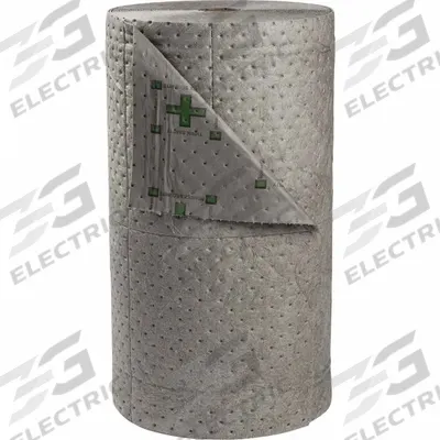 BRADY SPC ABSORBENTS Sorbent Roll: Gray, Polypropylene, 300 ft Roll Lg, 30 in Roll Wd - Printed Message Sorbent Rolls