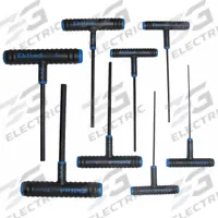 EKLIND Hex Key Set: 6 - 10 Pieces, Hex-T 6 Inch, T, Metric, Std End, Long, 8 Pieces, Pouch, 8 Tips (MPN 64608). Key specifications — attr1205553: Not Tether Capable; attr1205554: EKLIND; attr1205568: Black Oxide; attr1293176: 6 - 10 Pieces.