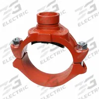 GRUVLOK Clamp Coupling: Clamp Tee, 4 in x 4 in x 2 in, EPDM Seal, 500 psi, Ductile Iron, Bolted (MPN 0390177368). Key specifications — Maximum Operating Pressure: 500 psi; Brand: GRUVLOK.