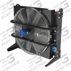 COOL-LINE Forced Air Oil Cooler: 300 hp Heat Removed, 200 gpm Max. Flow, 377 psi Max. Pressure (MPN HR300-0195). Key specifications — attr96059: 2 in SAE 4 Bolt Flange; attr98919: COOL-LINE.