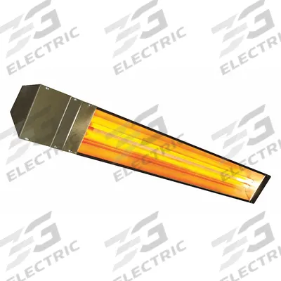 FOSTORIA Electric Infrared Heater: 6000W Watt Output, 240V AC, 1 Phase, Hardwired - Indoor/Outdoor Suspended Infrared Radiant Electric Ceiling Heaters