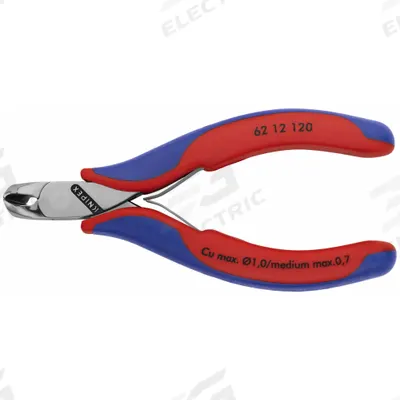 KNIPEX End Cutting Nippers: 4 3/4 in Overall Lg, For 0.05 in Max Wire Thick, 7/16 in Jaw Wd - General Purpose Nippers