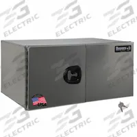 BUYERS PRODUCTS Underbody: Underbody Truck Box, Double Barn Doors Door, 24 in Overall Dp, Silver (MPN 1705333). Key specifications — Color: Silver; Brand: BUYERS PRODUCTS; Lock Type: Keyed.