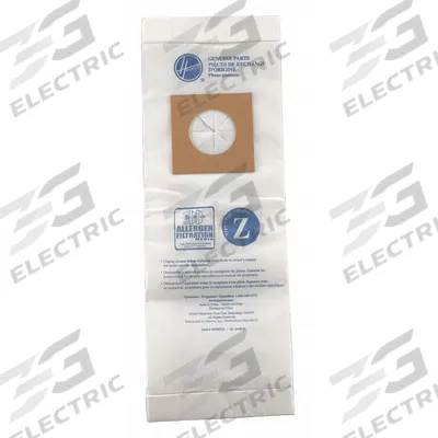 HOOVER Vacuum Bag: Hoover, C1417903, Dry, Paper, 2-Ply, Std - Upright Vacuum Bags
